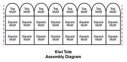 Kiwi Tote Assembly Diagram