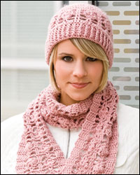 Romantic Lace Hat & Scarf, page 34