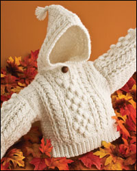 Infant's Aran Hoodie, page 52