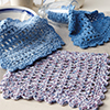 Beginner's Luck -- All Squares Dishcloth Set
