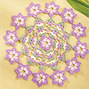 Sighs of Spring -- Cosmos Doily
