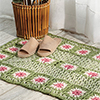 Sighs of Spring -- Floral Granny Square Rug
