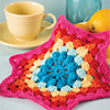 Scraps Delight -- Hexagon Dishcloth
