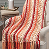 Sampler Afghan -- Shades of Persimmon Afghan
