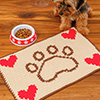 Paw Print Pet Mat