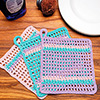 Striped Scrap Dishcloth