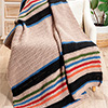 Cabin Striped Afghan