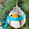 Preppy Penguin Ornament